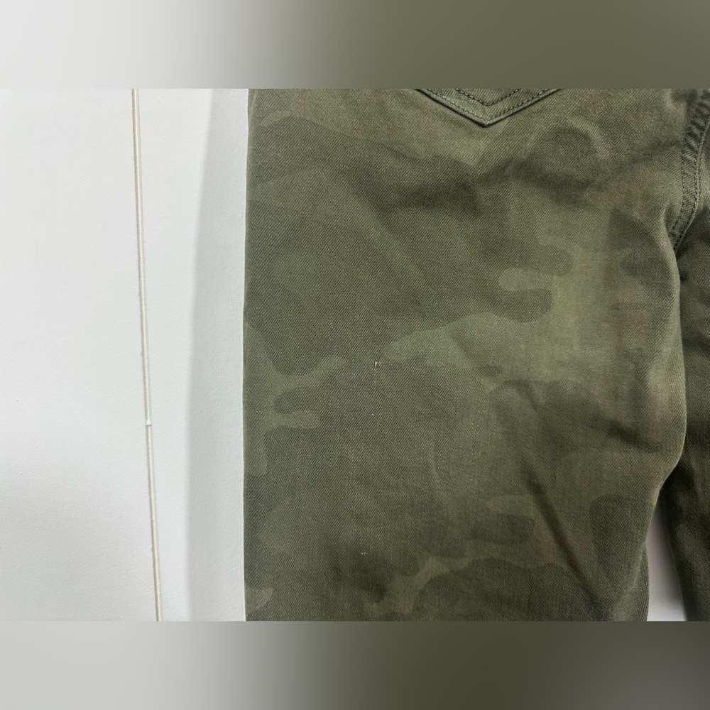 American Eagle Jeans Womens 4 Green Camo Curvy Super Hi Rise Jegging Distressed - Picture 7 of 13